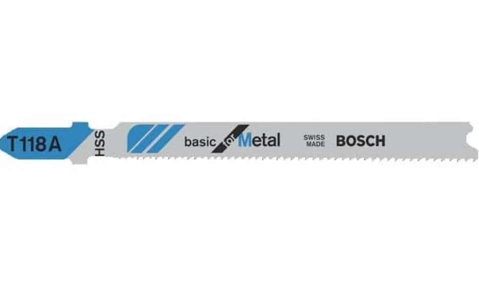 Lâminas de Serra Vertical T118 A p/ Metal - 5pcs Bosch 2608631013
