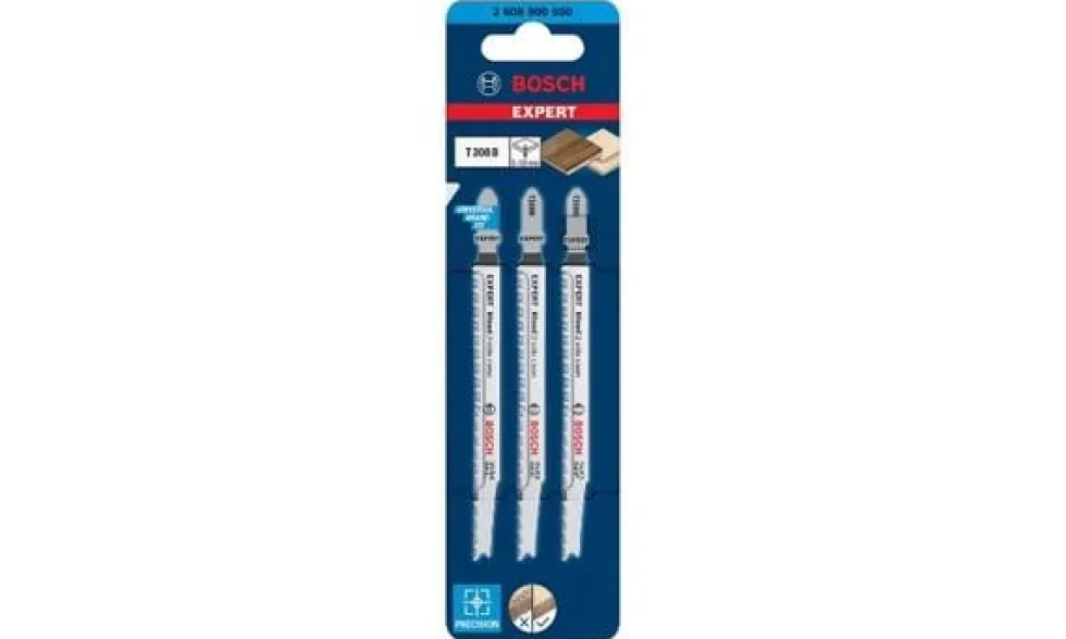 Lâminas de Serra Vertical T308B Expert P/ Madeira - 3pcs Bosch 2608900550