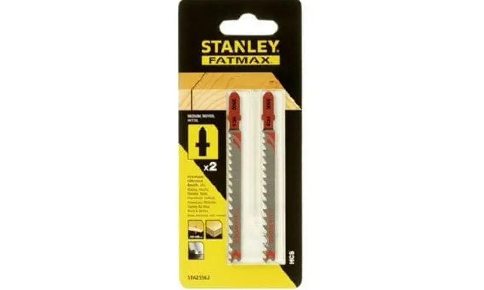 Lâminas HCS de Tico Tico 100mm para Madeira Stanley STA25562-XJ
