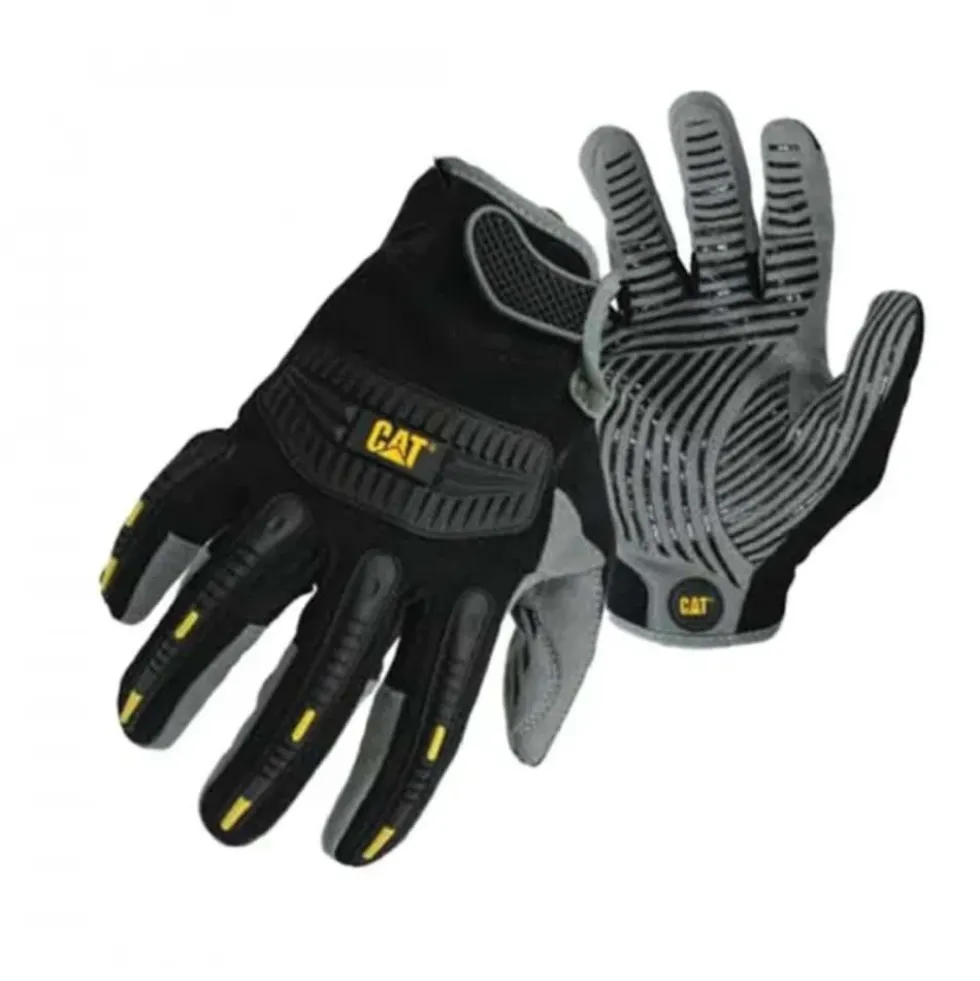 Luvas de Proteção Palma Couro Sintético Alto Impacto Tamanho XL CAT CAT012230XL
