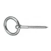 Macfer Argola Passa Cabos com Espigão para Madeira AISI316 MS0507 6x75mm 035.0348