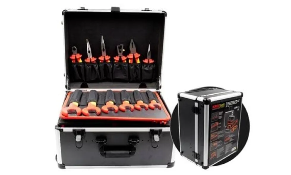 Mala de Ferramentas Isoladas VDE 111Pcs Kroftools 3022