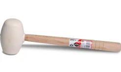 Maço de Borracha Face Plana Branco 250g Rubi 66905