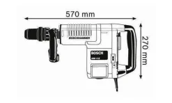 Martelo Demolidor 11Kg + Kit Demolição Bosch GSH 11 E Professional