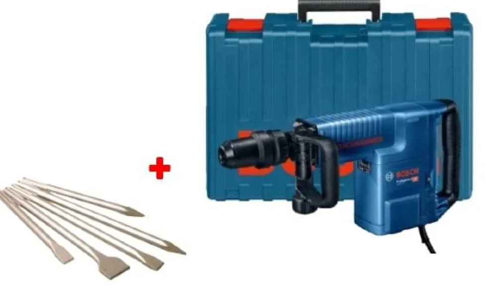 Martelo Demolidor 11Kg + Kit Demolição Bosch GSH 11 E Professional