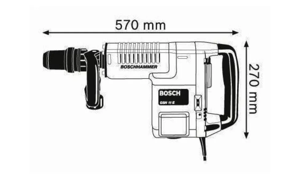 Martelo demolidor SDS-Max 11 Kg Bosch GSH 11 E Professional
