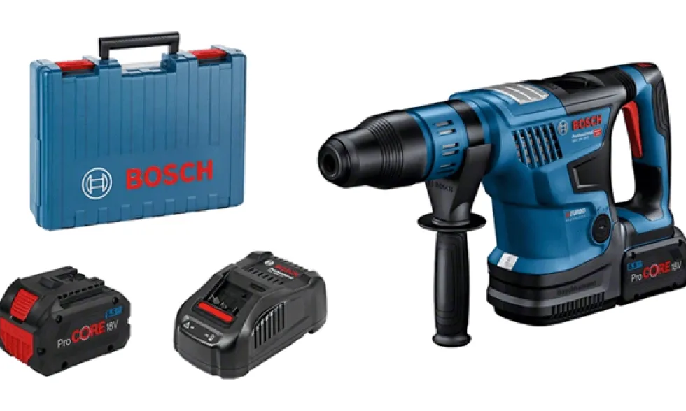 Martelo Perfurador SDS max 7J BITURBO Bosch GBH 18V-36 C