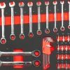 Módulo chaves boca roquete e bits 1/4" Kroftools 8569