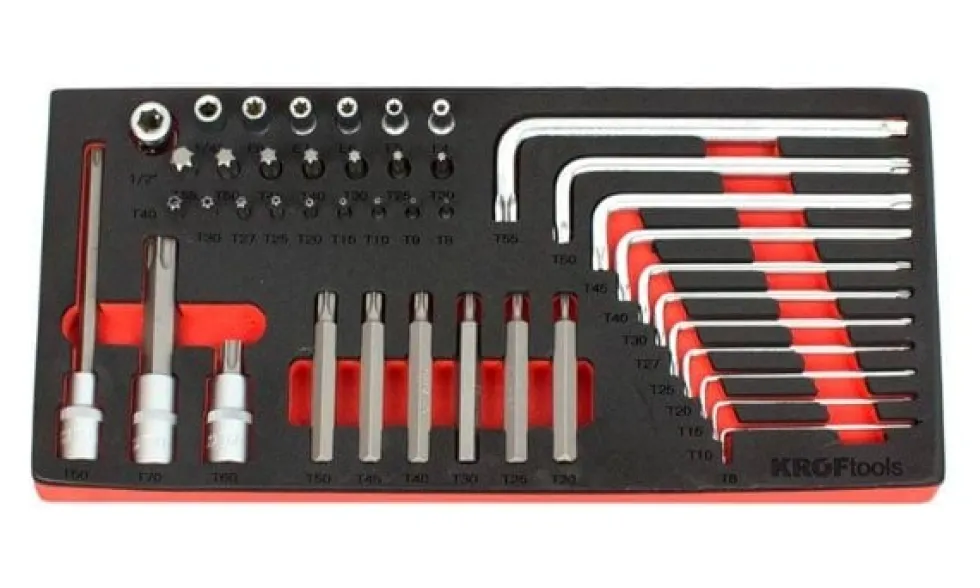 Módulo Chaves Torx 43 Peças Kroftools 8575