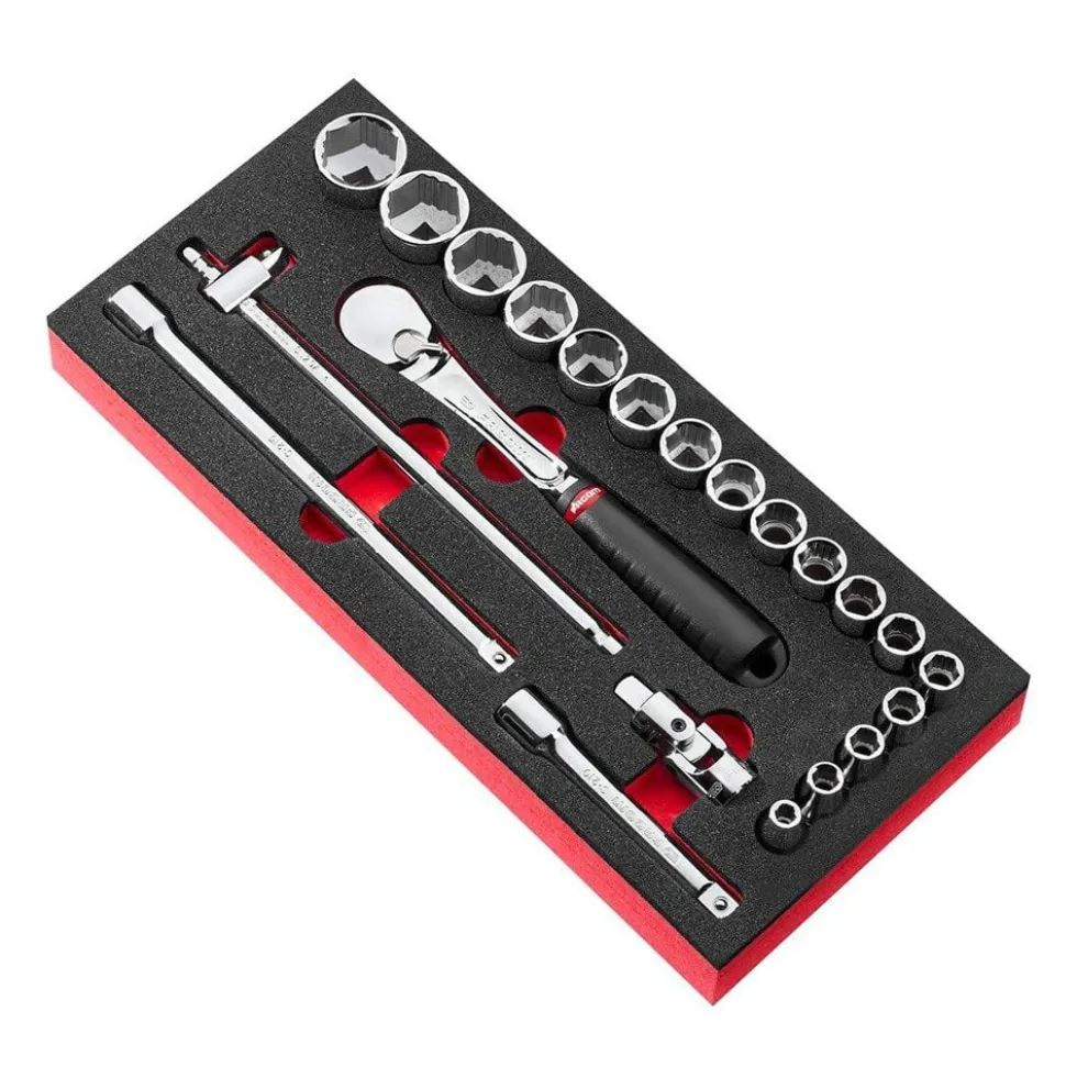 Módulo De Espuma 1/2" Chaves De Caixa Facom MODM.S1AGRP