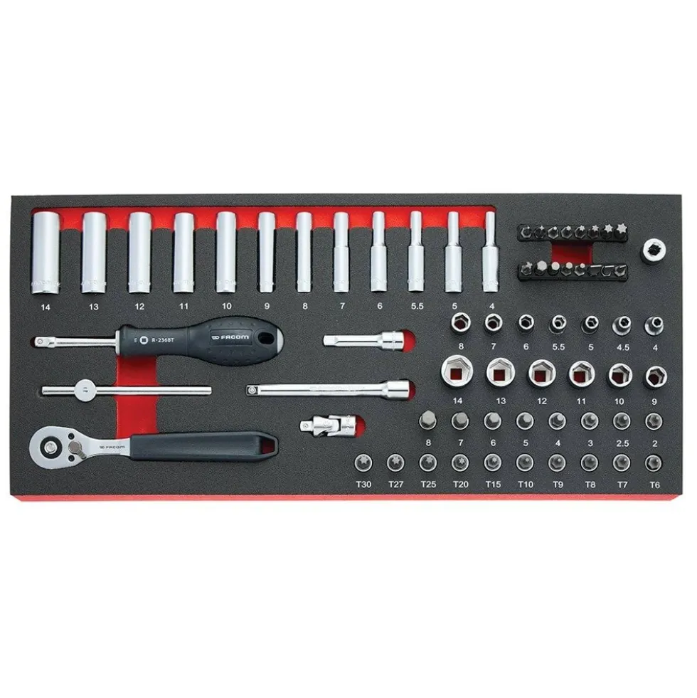 Módulo Espuma De Chaves e Roquete 1/4” 100pcs Facom MODM.RL151-66