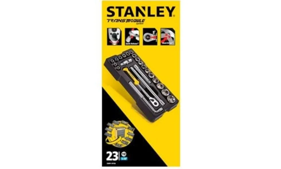 Módulo Roquete com Chaves 12Pt 1/2" - 23Pcs Stanley STMT1-74726