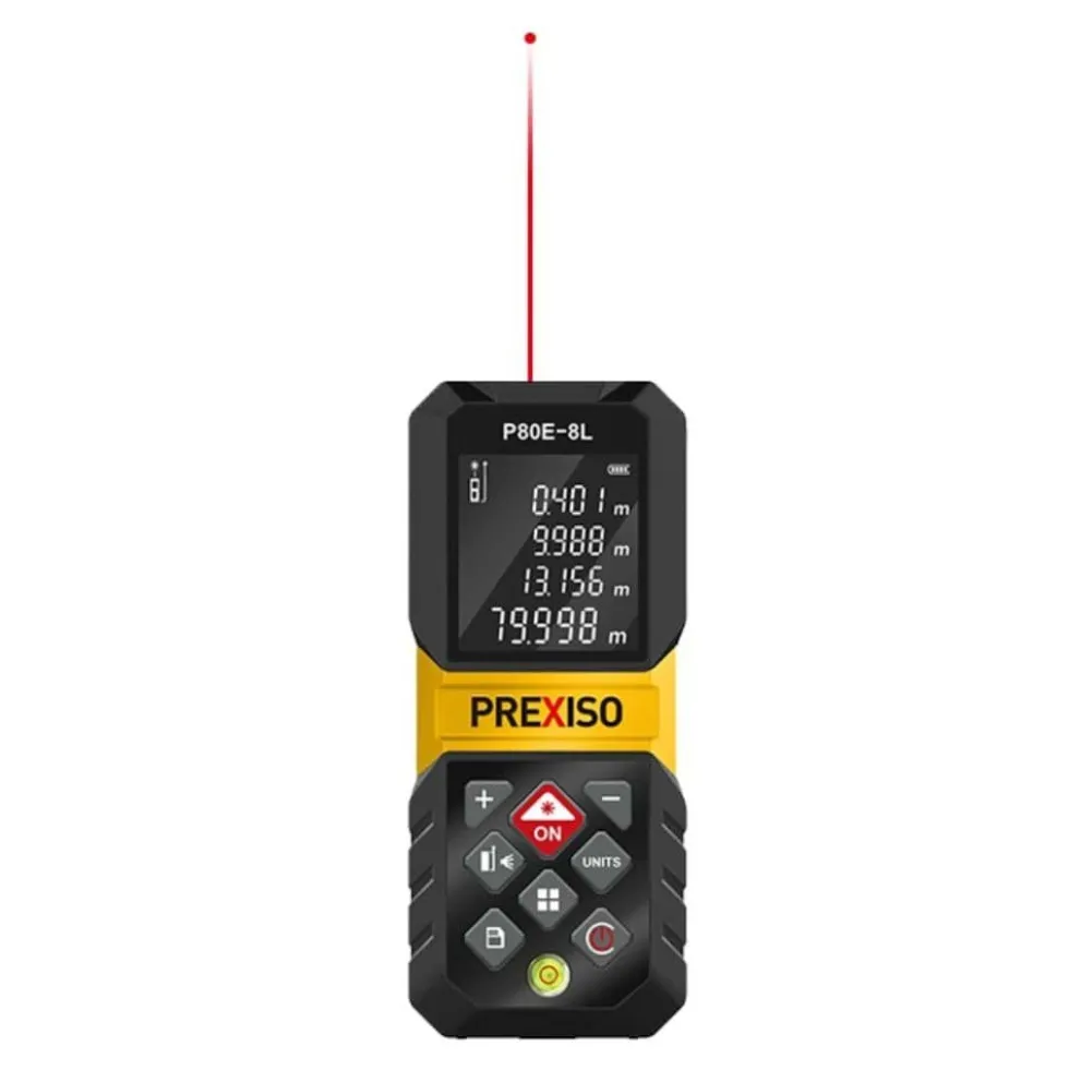 Medidor de Distância a Laser Recarregável 80M Prexiso P80E-8L
