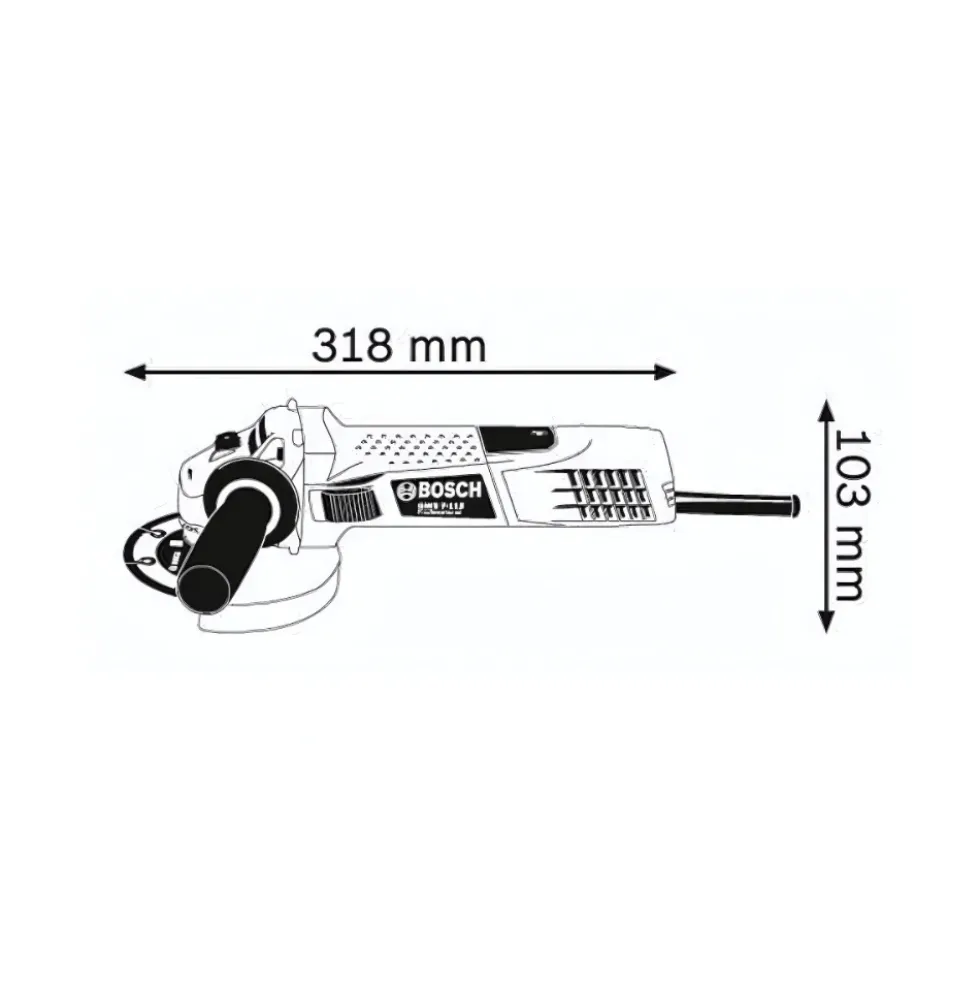 Mini-Rebarbadora Bosch GWS 7-115 Profissional