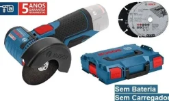 Mini-Rebarbadora GWS 12V-76 + L-BOXX Bosch