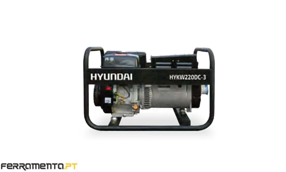 Motosoldador Gasolina 5,0 kVA Hyundai HYKW220DC