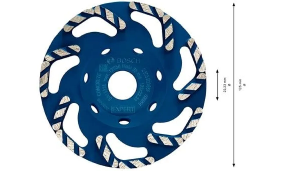 Mós com diamante EXPERT Concrete 125 mm Bosch 2 608 900 651