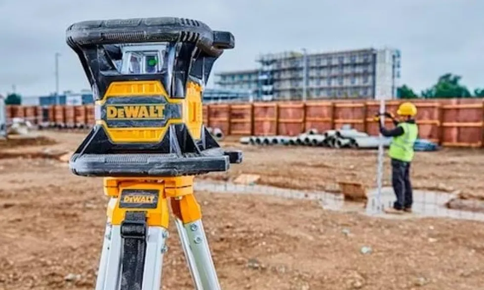Nível Laser Autonivelantes Rotativo 18V verde com Bluetooth DeWalt DCE080D1GS-QW