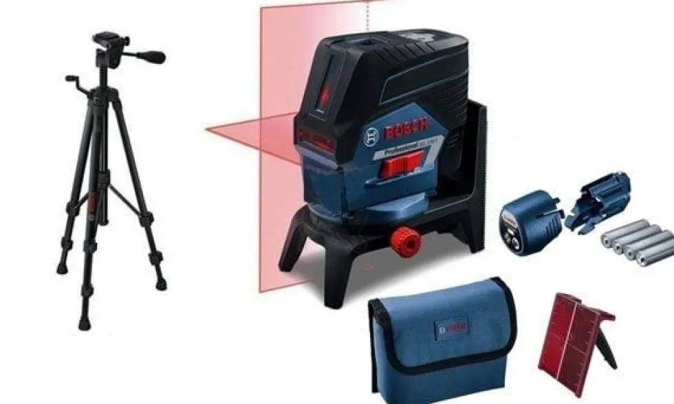 Nível Laser de linha Bosch GCL 2-50 C + RM2 + AA1 + BT 150 Professional