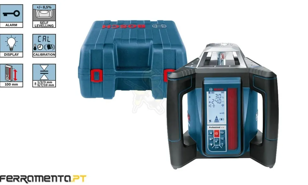 Nível Laser Giratório Bosch GRL 500 H + LR 50 Professional