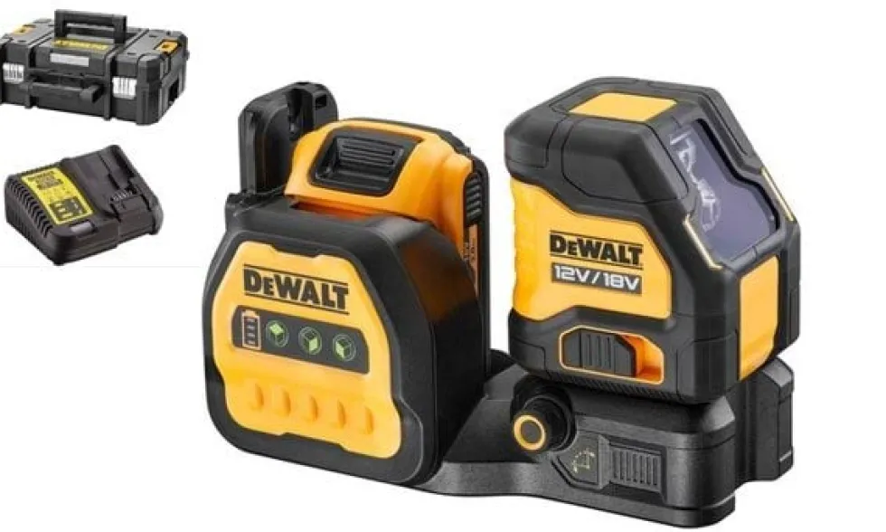 Nível Laser Luz Verde Cruzado 12/18V DeWalt DCE088D1G18-QW