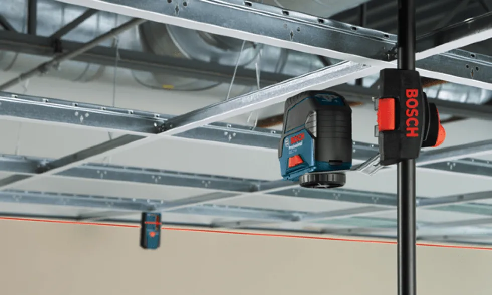 Nível Laser Luz Vermelha Bosch GCL 2-50 + LR6 Professional