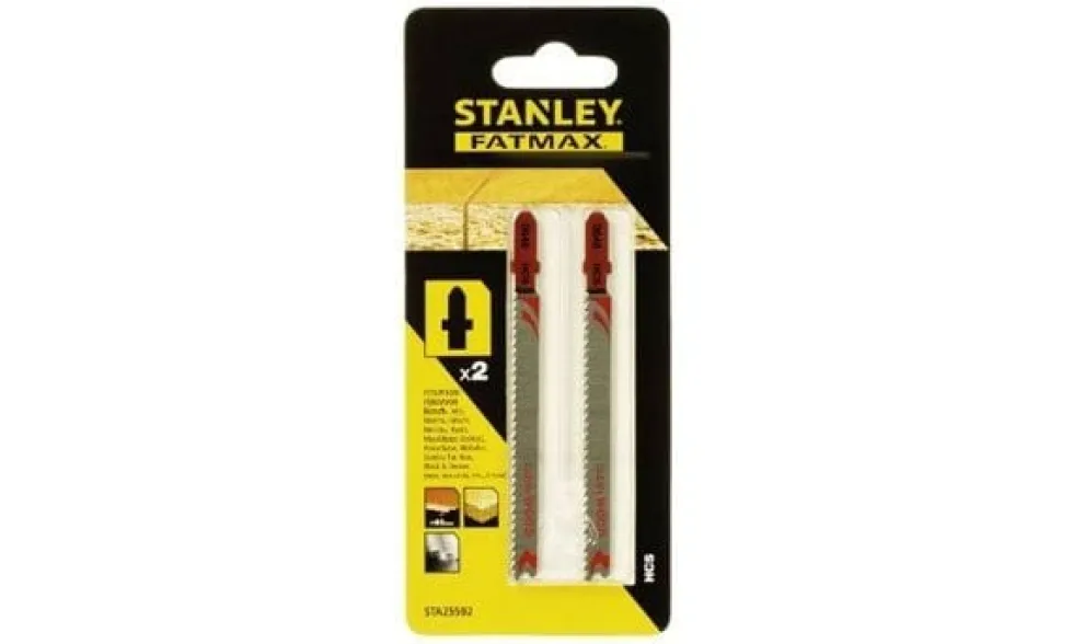 Pack 2 Lâminas HCS para Madeira (<40mm) Stanley STA25592-XJ