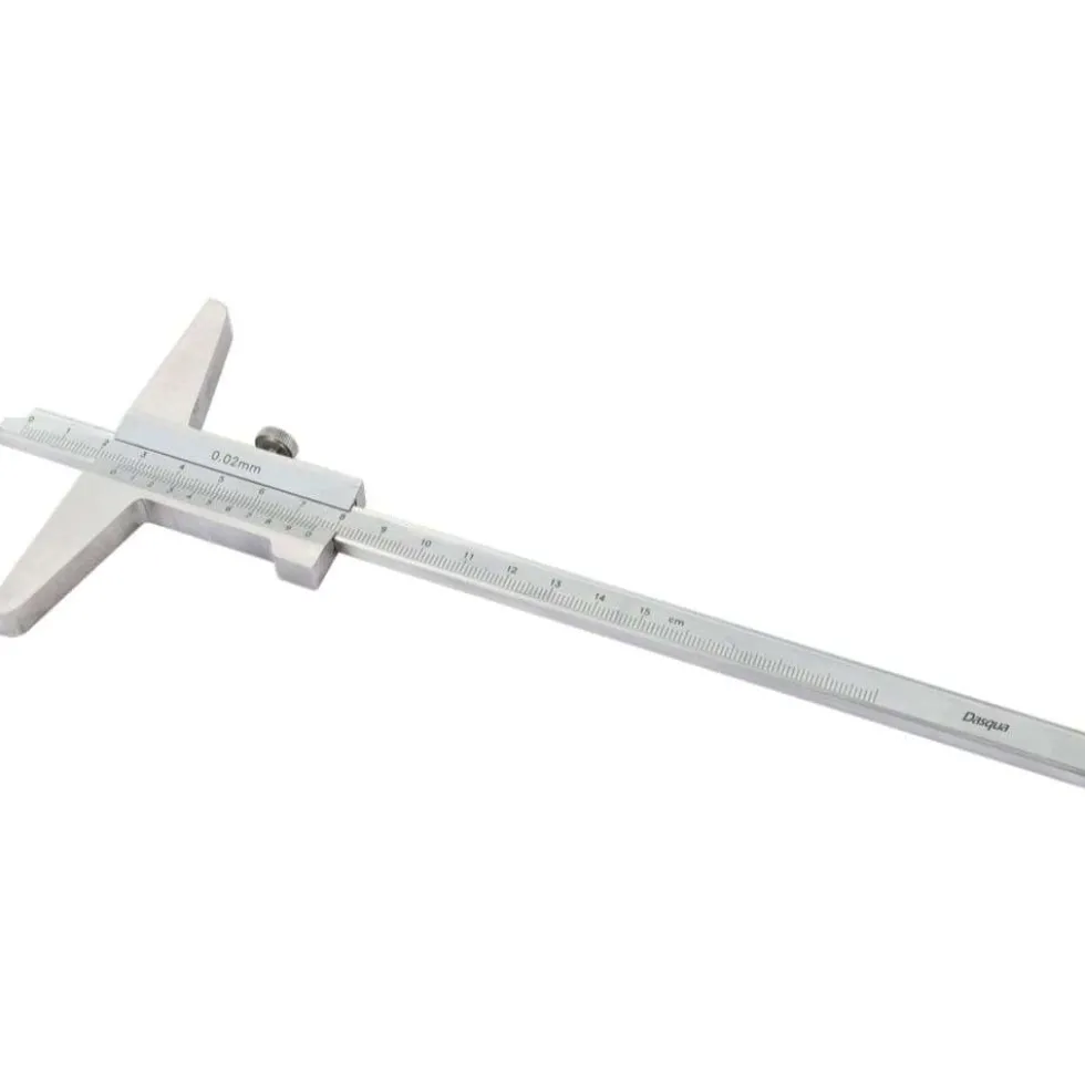 Paquímetro de Profundidade Monobloco c/ Bolsa de Couro 0-300 mm Dasqua 3001-1905-A