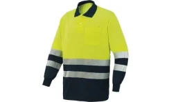 Polo de Manga Comprida Amarelo / Azul Industrial Starter 8587048
