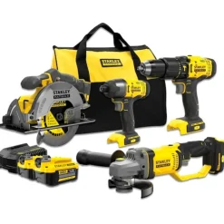 Power Kit 4 Ferramentas V20 Li-Ion 18V Stanley SFMCK469M2-QW