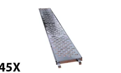 Pranchas Metálicas Galvanizadas G40 2,15mts 40cm para Andaimes - 45 Unidades