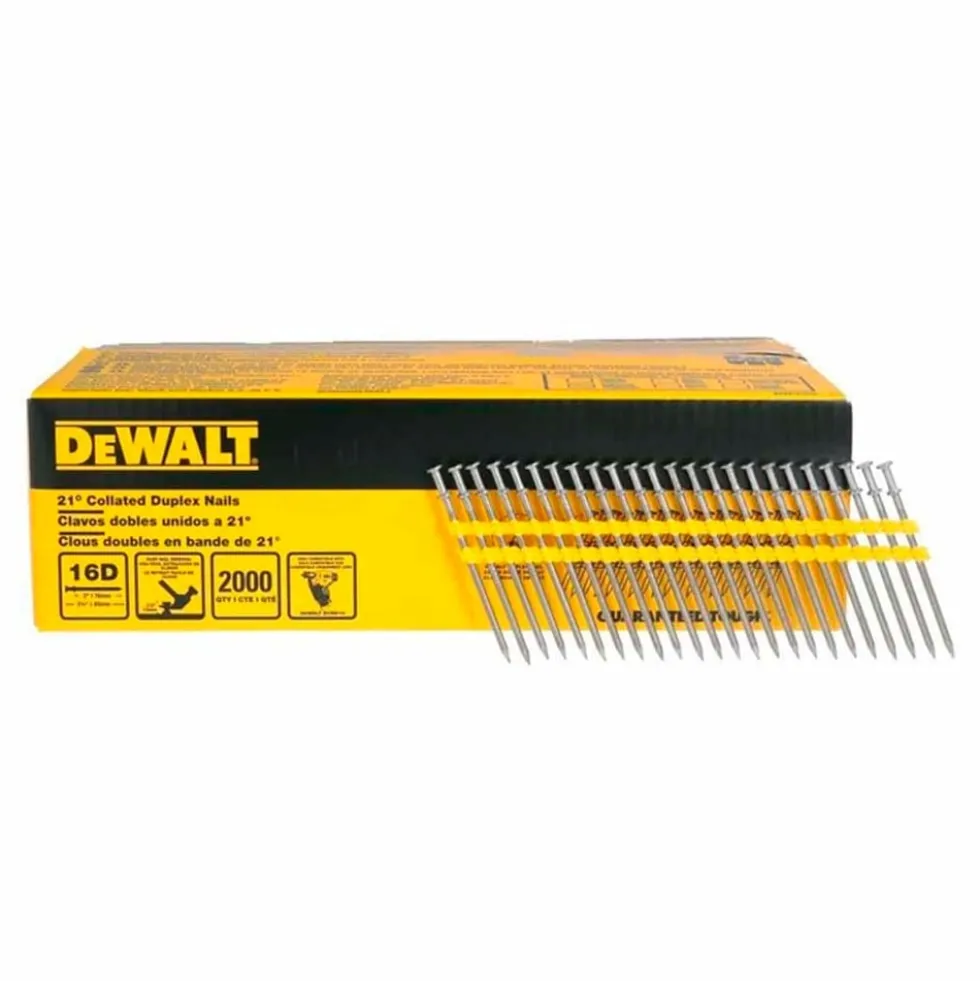 Pregos Duplex 76mm x 3.3mm 2000Un DeWalt DN350-XJ