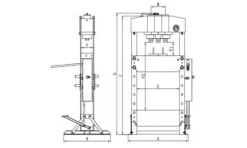 Prensa Hidráulica 15T Dupla Velocidade c/ Pedal Kroftools 4880