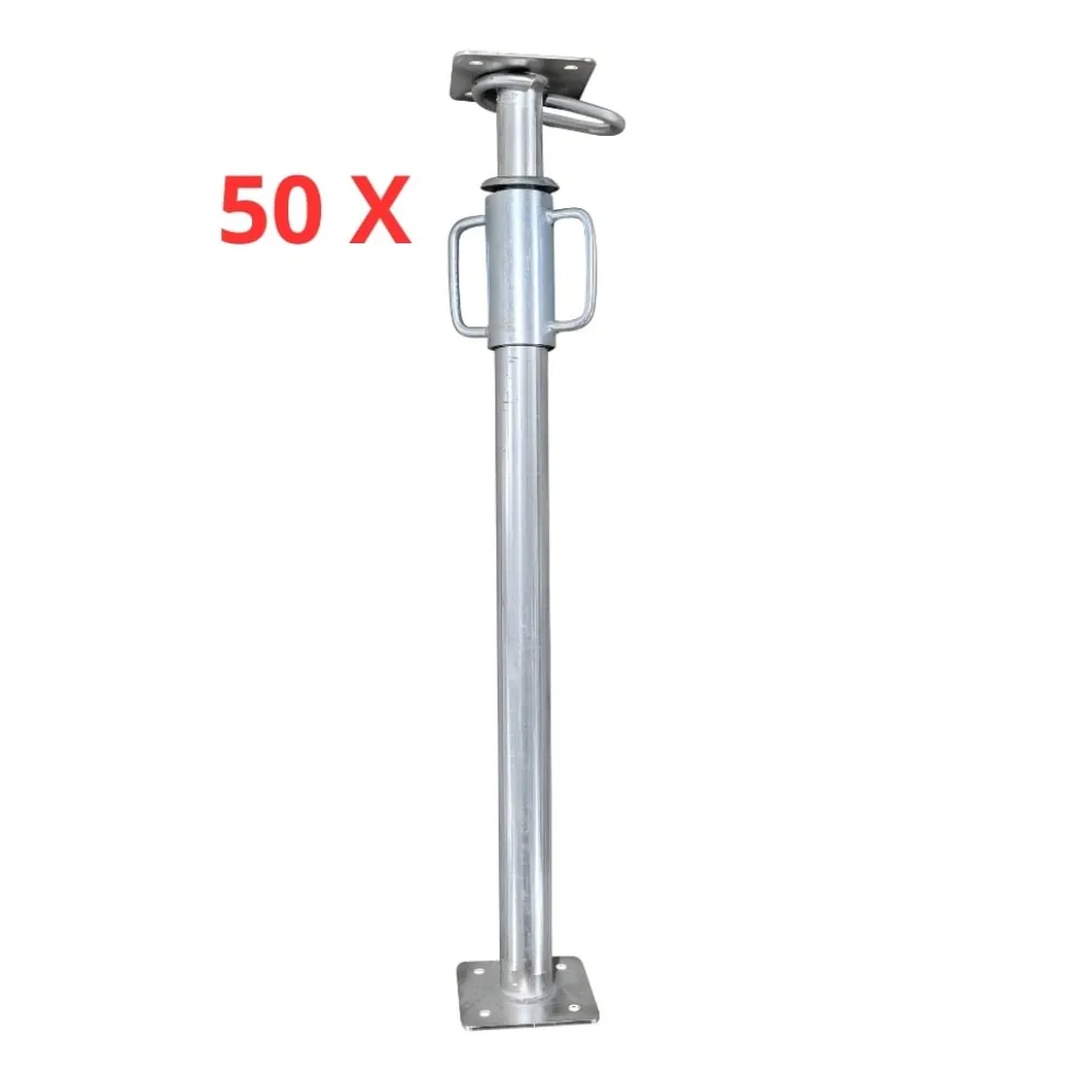 Prumo Metálico 2.00MT-3.60MT Galvanizado 50Unidades Séries Reforçada (R57) Extensível SIRL P.00057.3600GX50