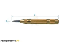 Punção de Centrar Automática 155mm King Tony 76807-06