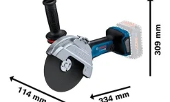 Rebarbadora 180mm GWS 18V-180 PC Professional Bosch 06019H6E01