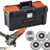 Rebarbadora 900W 125mm e caixa de ferramentas 16" BEG220KA5-QS