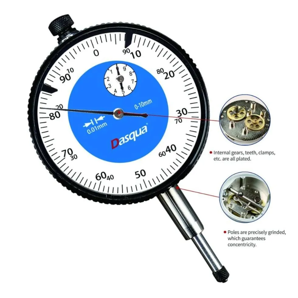Relógio Comparador 0-10 mm Dasqua 5111-1205