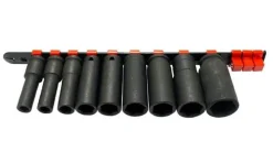 Régua com 9 chaves de caixa 1/2” impacto longas Kroftools 1236