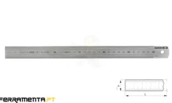 Réguas em Aço Inoxidável 150 - 1000mm Bahco
