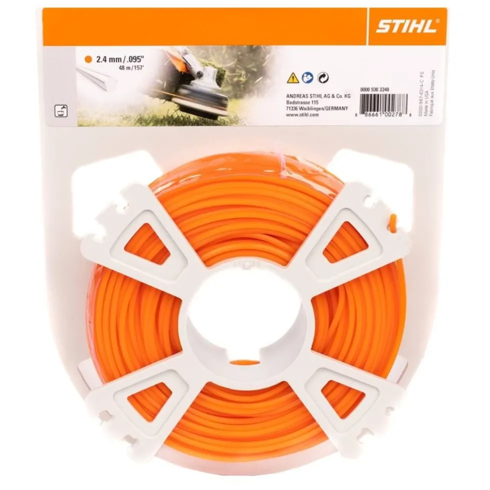 Rolo de Fio de Nylon Pentagonal 2.4 mm 97 m Stihl 00009303341