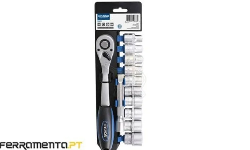 Roquete 1/2" + 11 Acessórios Hyundai HY59633