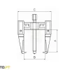 Saca Rolamentos 2 Garras Forza 9010LAT