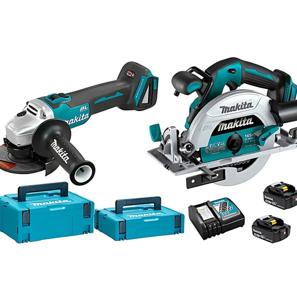 Serra Circular DHS680Z + Rebarbadora DGA504Z Makita DHP486PRO1