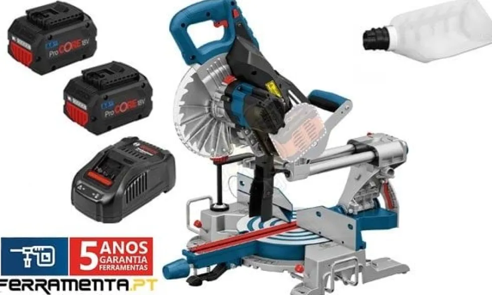 Serra de Esquadria 18V 8,0Ah Bosch GCM 18V-216 Professional
