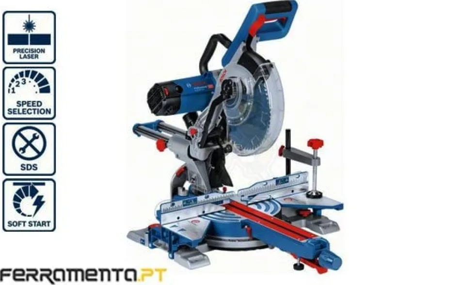 Serra de Meia Esquadria Bosch GCM 350-254 + GTA 2600 Professional