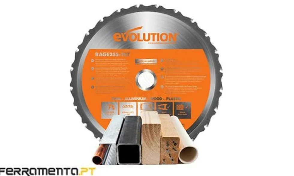 Serra Meia Esquadria Multifunções 255 mm Evolution R255SMS