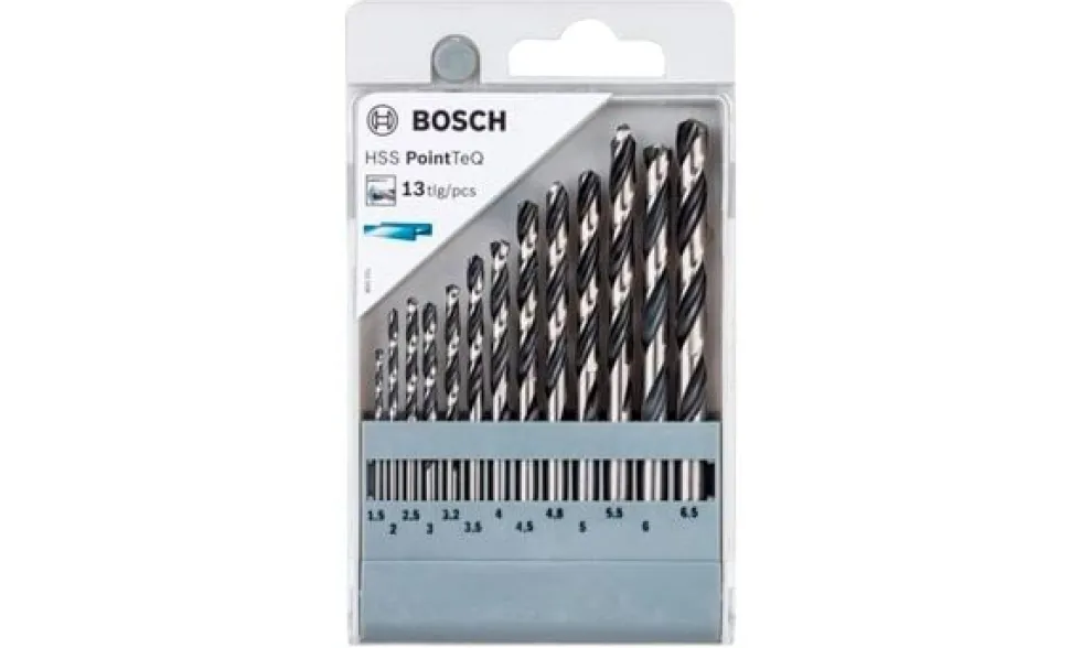 Set de Brocas P/ Metal HSS PointTeQ 1.5-6.5mm 13un Bosch 2608577349
