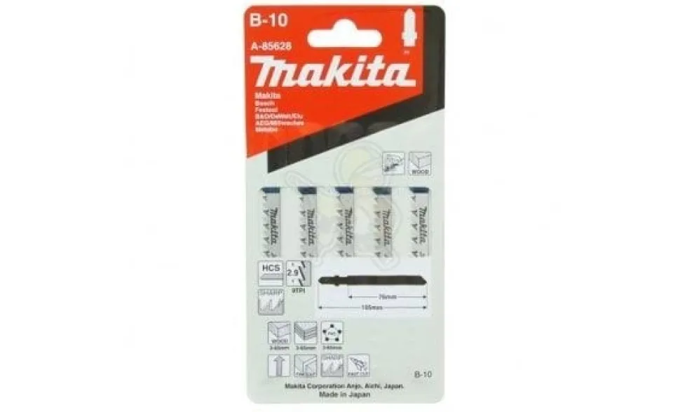 Set de Lâminas B10 para Serra Tico-Tico Makita A-85628