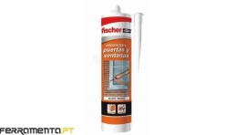 Silicone p/ Portas e Janelas 300ml Branco Fischer 505444